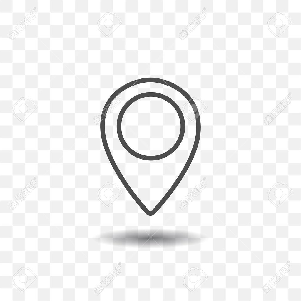 Outlined map pin icon representing a single location among a business's multiple locations